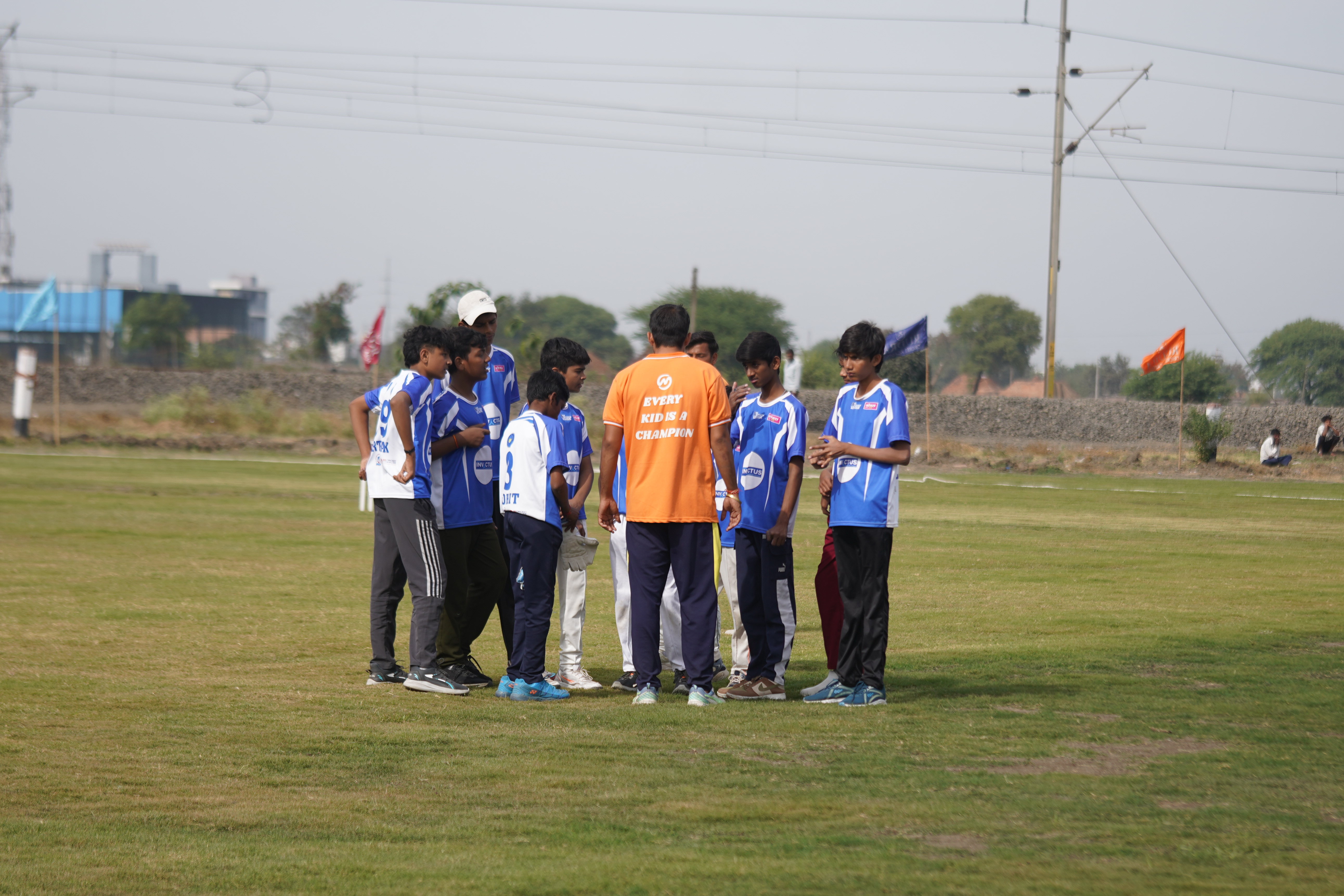 Kids cricket action at MatchOn 2.0