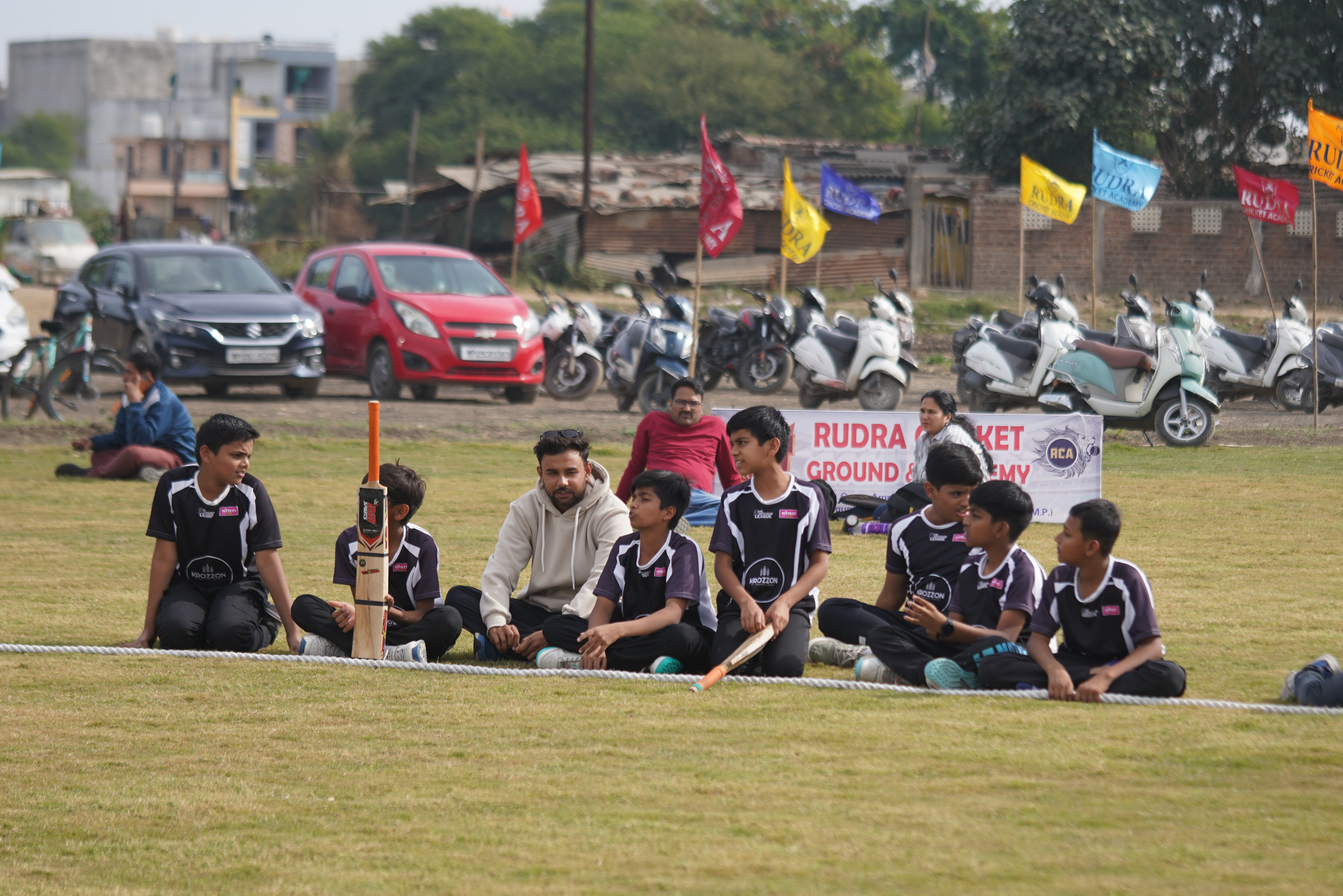 Kids cricket action at MatchOn 2.0