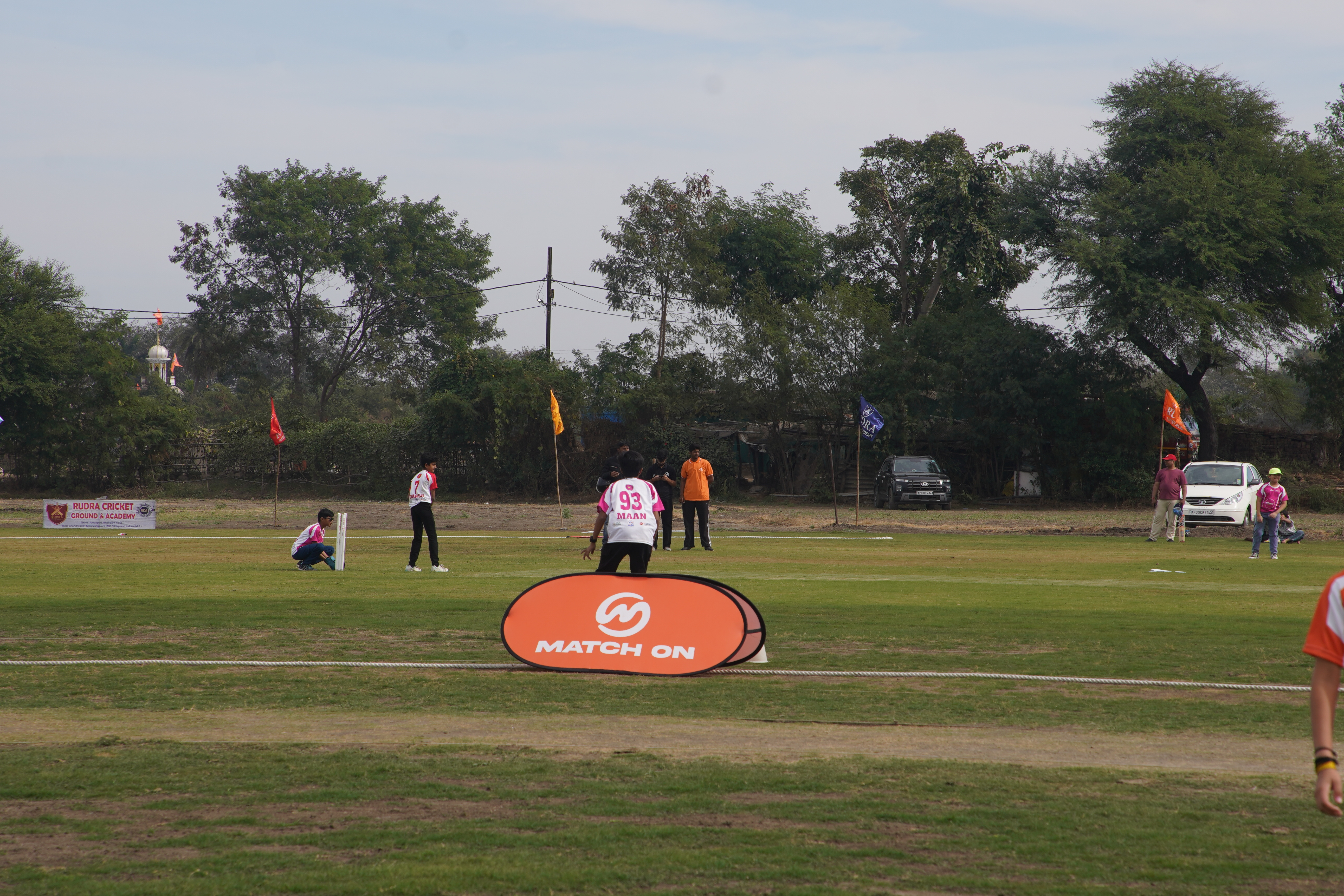 Kids cricket action at MatchOn 2.0
